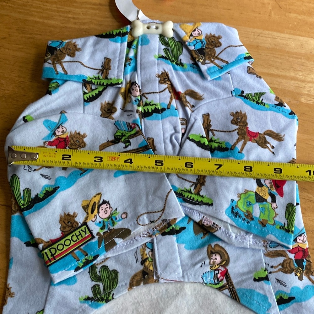 ! Vipoochy Pet Pooch boutique dog fabric suit size M new - Picture 6 of 11